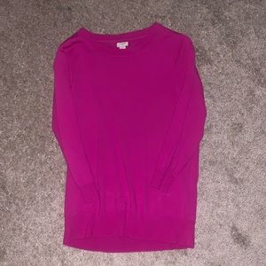J.Crew hot pink Crewneck sweater